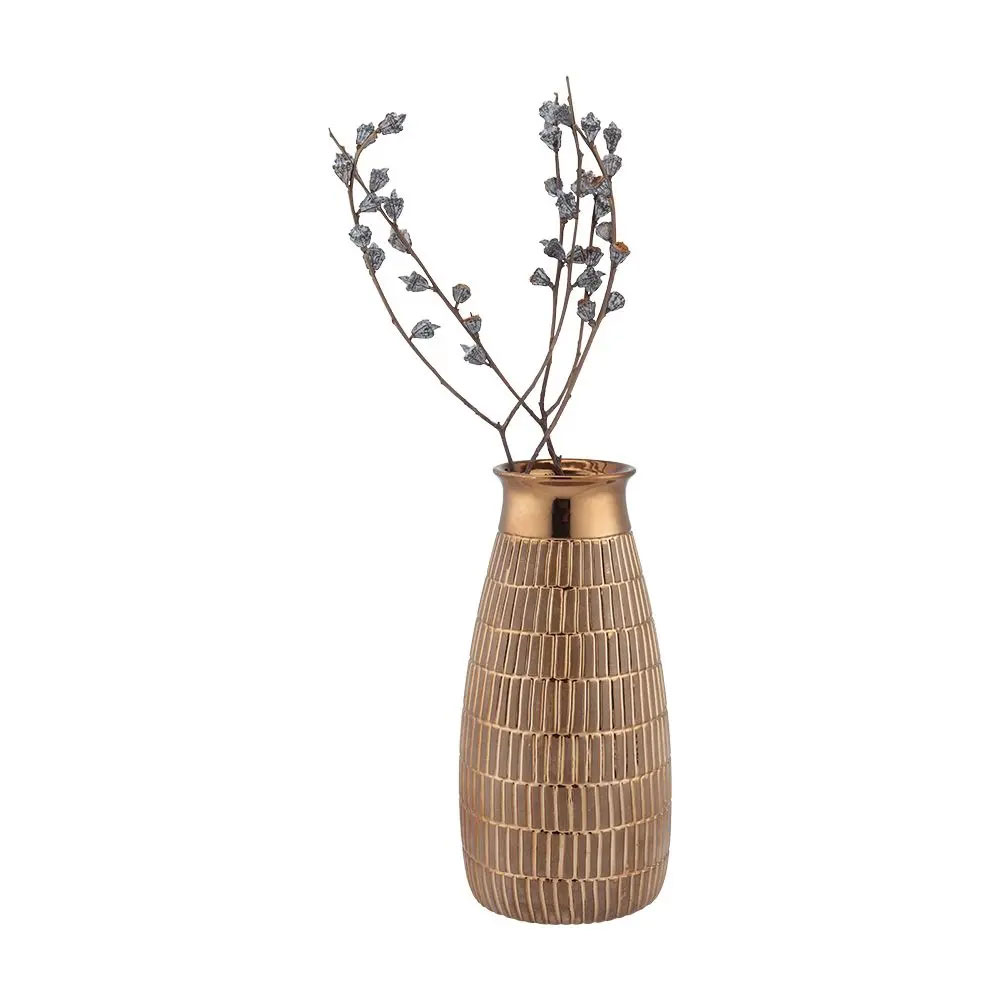 61183 KAELENE TABLE VASE 11" BZ               