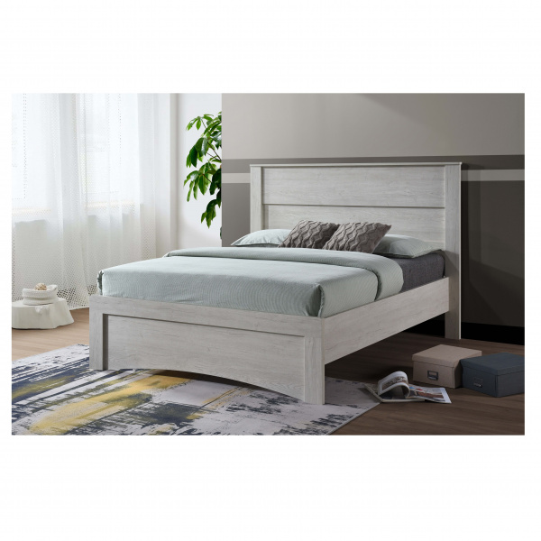 39668 BED 5 FT GV WN05BD 150X190CM 1/3 SNOW OAK